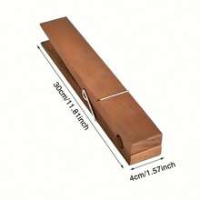 Large Wooden Clothes Pins Durable Rust-Resistant Towel Underwear Clothes Pegs Practical Home Supplies - Brown - View 3