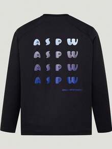 Adidas Kaos Rajut Lengan Panjang Tanpa Kerah FAV GFX LS TEE Pria TLD7442 - Hitam - View 3