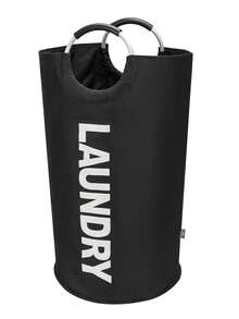 Extra Large High Quality Laundry Basket With Soft Padded Handles - Fabric Laundry Hamper, Foldable Round Basket, Suitable For Various Room Types, Casual Style Clothes Storage Box, Laundry Accessories, Laundry Basket, Space Saving - View 17