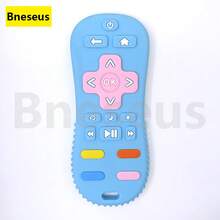 Bneseus 1pc Cartoon Remote Control Shaped Baby Teething Toy, Peanut Design Silicone Sensory Soothing Toy, Soft Silicone Material Newborn Teether, Suitable For Boys And Girls Halloween Gift, Small Gift To Put In Christmas Stocking - Remote-controlled Teething Toy - View 7