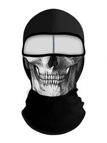 1pc Unisex All-Season Elastic Sweat-Absorbent Printed Face Mask Head Cover For Hiking, Motorcycle Riding, Outdoor Casual, Suitable For Daily Outings, Parties And Cosplay - Multicolor - View 13