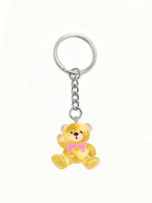 1pc 3D Bear DIY Phone Chain Resin Phone Charm Keychain Pendant Bag Accessory - Keychain - View 10