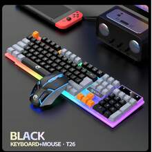 RAIKU 3-Color RGB Wired Mechanical Feel Gaming Keyboard And Mouse Set - 104-Key Wired Keyboard - 3D RGB Mouse - View 6