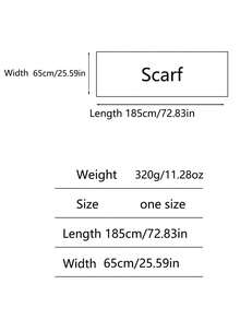 1pc Retro Scenic Wildlife Building Print 65*185cm Rectangle Scarf, Thick Faux Cashmere Brushed Polyester, Winter Shawl For Travel Party Daily Outing - Multicolor - View 9