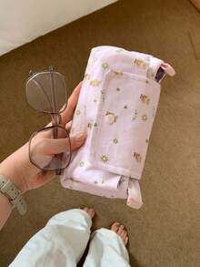 Cute Star Pattern Multi-Compartment Storage Bag, Women's Makeup Bag, Student Pencil Case, Skincare Bag, Multi-Function Storage Bag, Hairbrush Box, Sanitary Pad Bag, Travel, Handbag, Wallet, - Multicolor - View 6