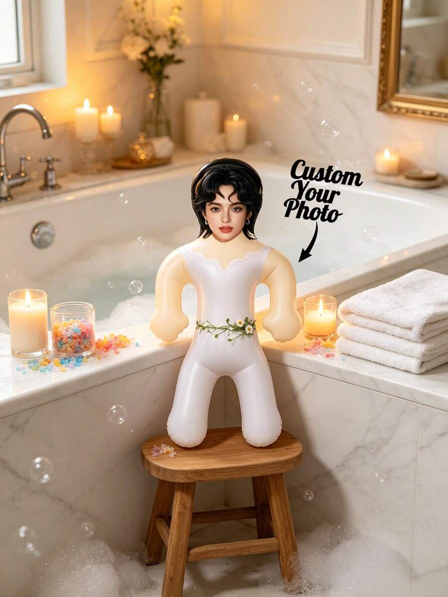 1pc Personalized Blow Up Inflatable Blow Molding, Custom Photo Inflatable Blow Molding,Personalized Inflatable For Bachelor Party, Funny Wedding Gag Gift For Him, Special Occasions