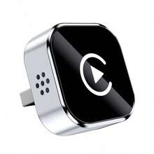 2026升級版雙模無線CarPlay轉接器，將有線CarPlay轉為無線與Android Auto，5GHz穩定低延遲，金屬散熱玻璃面板，免電池維護，即插即用通用汽車接收器 - Q1A白標 - 查看 10