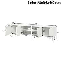 TV Stand White - Lowboard With Drawers - Storage Space For Television - 白色 - 查看 4