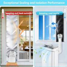 Window Seal For Portable Ac Kit, 3-Layer Thickened Aluminum Foil&Cotton & Oxford Fabric Window Seal - A - View 4