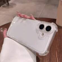 透明四角防摔 TPU 手機殼,相容 iPhone 18 Pro Max 17/17 Air/17 Pro/17 ProMax,護角防震耐刮透明手機殼,相容 iPhone 18 17 16 15 14 13 12 11 PRO MAX Plus SE 7 8 Plus,17 Pro Max Apple 手機殼,Apple 18 Pro Max 手機殼,透明護角氣囊防震手機殼,聖誕禮物 - 無色 - 查看 8