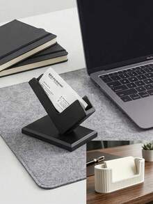 Creative Business Card Holder/Desktop Display Stand - Decorative Upright Desktop Accessory, Suitable For Office Or Workspace Decoration And Business Occasions - A - View 4