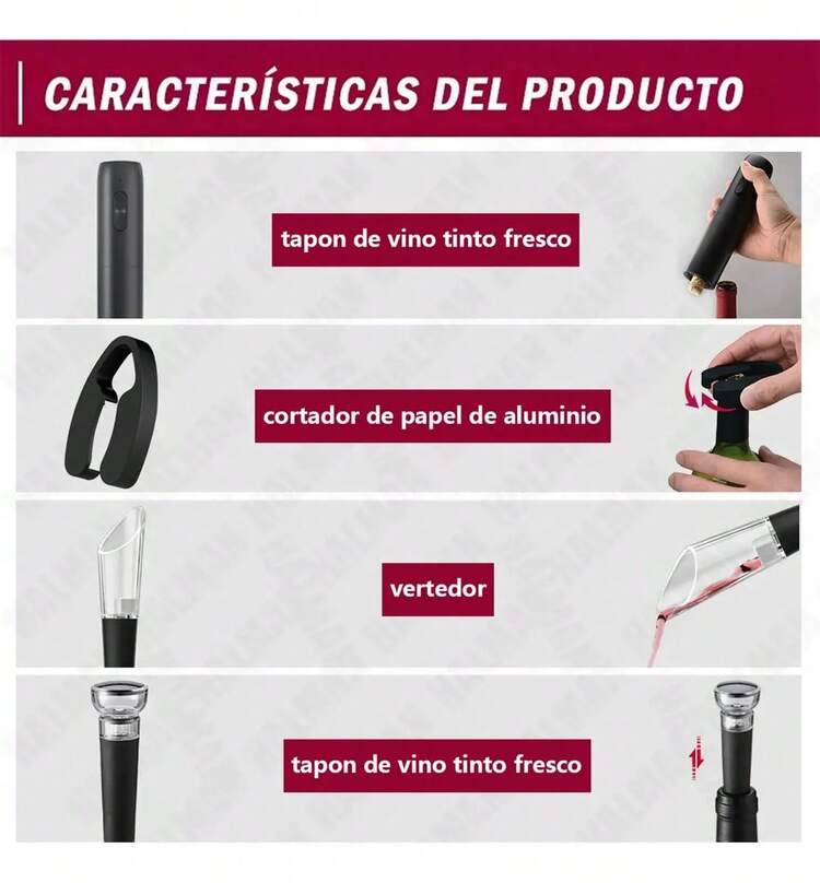 Electric Wine Bottle & Can Openers - Black - View 4