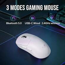 AULA SC680 Tri-Mode Wireless Gaming Mouse, PAW3395 Sensor, 58g Lightweight, 1000Hz Polling Rate, Programmable Buttons, Suitable For PC Laptop Gaming And Office - View 7