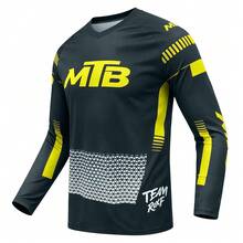 2026 New Men's Long Sleeve Mountain Bike Jersey, Off-Road Cycling Top, Suitable For Downhill Endurance Racing, BMX, Motorcycle Off-Road, Outdoor Cycling And Other Sports - Yellow - View 4