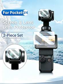 2組相機玻璃螢幕保護貼，相容 Osmo Pocket 2 & Pocket 3，每組2片 - 查看 12