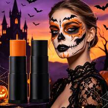 Fit Colors 14-Color Face & Body Paint Sticks, Cat Wajah Berbasis Minyak, Cocok untuk Cosplay Halloween, Tengkorak, Vampir, Badut, Riasan Panggung & Kostum Pesta - MultiWarna - View 2