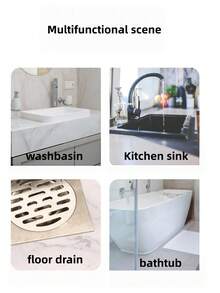 Disposable Drain Mesh Stickers For Kitchen Food Residue Filtration, Bathroom Drain Hair Catcher, Anti-Insect And Anti-Odor Drain Net, Use And Toss - A - View 7