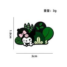SANRIO 1件可愛卡通三麗鷗胸針，萬聖節與聖誕節金屬徽章，Hello Kitty胸針，柔和甜美貓咪合金包包飾品針 - 彩色 - 查看 7