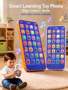 Children's Smart Simulation Toy Phone, Educational Early Learning Device, Suitable For Baby Boys And Girls, Holiday Gift - Multicolor - View 3