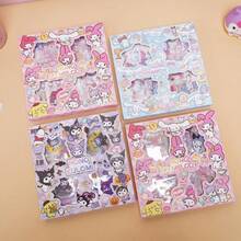192pcs PET Sticker Set, Sanrio Hello Kitty & Friends And "Vanilla Roll" Outdoor Theme, Waterproof, Cute Cartoon And Animal Patterns, Suitable For DIY Crafts, Scrapbooking, Decorating Laptops Or Water Bottles, Making Handmade Artworks Or Photo Albums - Multicolor - View 10