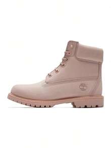Timberland New Outdoor Casual Leather British Style Women's High-Top Martin Boots - Pink - View 5