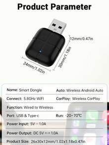 XUDA 2026 Smart Box Mobil Nirkabel 2-in-1 Baru, Adaptor Mini CarPlay & Android Auto, Konverter CarPlay, Koneksi Otomatis Cepat, Tanpa Penundaan, Smart Box Ringkas & Elegan, Dari Kabel ke Nirkabel, Modis & Portabel, Dengan Port USB/USB-C - A - View 11