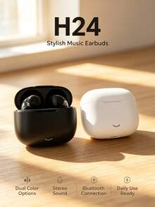 Earbud TWS Bluetooth Nirkabel dengan Peredam Kebisingan, Kualitas Suara Stereo HiFi, Casing Pengisian Daya Nirkabel, Desain In-Ear Tahan Air, Cocok untuk Perjalanan, Kebugaran, Aktivitas Luar Ruangan, dan Penggunaan Sehari-hari - A - View 2