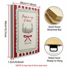 1/3pcs Framed/Unframed Western Cowgirl Bow Boots Cocktail Christmas Holiday Canvas Poster Y2K Bar Cart Christmas Preppy Wall Art Decor Painting Playful Christmas Girl Style Room Decor Suitable For Dorm, Living Room, Modern Home Decor - A - View 12