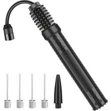 Portable Ball Pump Two-Way Air Inlet, Mini Pump To Inflate Balls, Basketball, Football, Volleyball, Swimming Ring, Rugby, Needle And Nozzle - Multicolor - View 1
