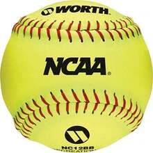 4 Pack 12" Yellow Practice Slowpitch Softballs - 1 - View 2