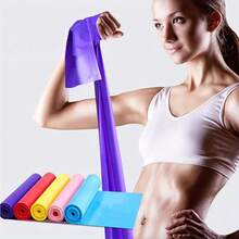 1pc Flat Resistance Band, Elastic Stretch Band For Yoga, Pilates, Physical Therapy, Home Gym Fitness Training - Multicolor - View 2