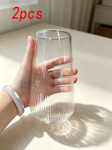 2*1 Glass Cups, Suitable For Coffee, Iced Tea And Summer Drinks. Perfect For Holiday Gifts, Summer Essentials And Back To School Drinks. These Clear Glass Cups Are Perfect For Enjoying Iced Coffee, Fruit Tea, Lemonade And Refreshing Beverages Throughout The Season. - Multicolor - View 11