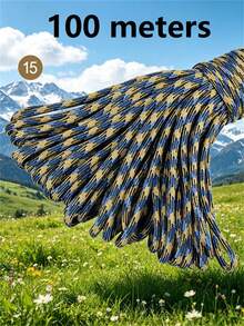 10M/50M/100M Nylon Paracord, 4mm 7-Strand - Non-Elastic Woven Rope, Suitable For Outdoor Training, Camping And DIY Activities - Multicolor - View 37