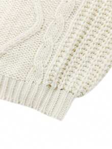 Autumn/Winter Casual Versatile Solid Color Drop Shoulder Loose Sweater - Apricot - View 10