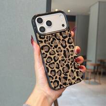 5 piezas Funda de teléfono con estampado de leopardo negro y textura + Cubierta de cargador + Protector de cable + Cuerda de almacenamiento TPU Carcasa protectora anti-caídas para teléfono Apple - Multicolor - Ver 3