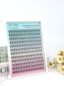 240pcs 16P Dense Curly 0.07 Handmade Exquisite Tapered Bloom Easy Grafting Professional Fan-Shaped Lightweight Fluffy Defined Realistic Eyelashes - D - View 6