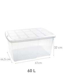 Multi-Functional Transparent Storage Containers Feature Large Capacity,Reinforced Snap-Lock Lids. Sturdy. Perfect For Storing And Organizing Seasonal Clothing.Home Organization, Can Be Used In Wardrobes, Storage Rooms, Bedrooms, Offices, Kitchens. - Storage Box With Lid - View 11