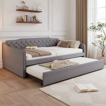 Sofa Bed Frame Grey 202 X 139.5 X 81.5 Cm - Grey - View 1