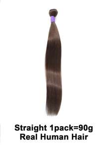 Hair Bundles #4 Chocolate Brown Straight Brazilian Straight Human Hair Bundles Unprocessed Virgin Hair Bundles Human Hair Extensions - S4 - View 11