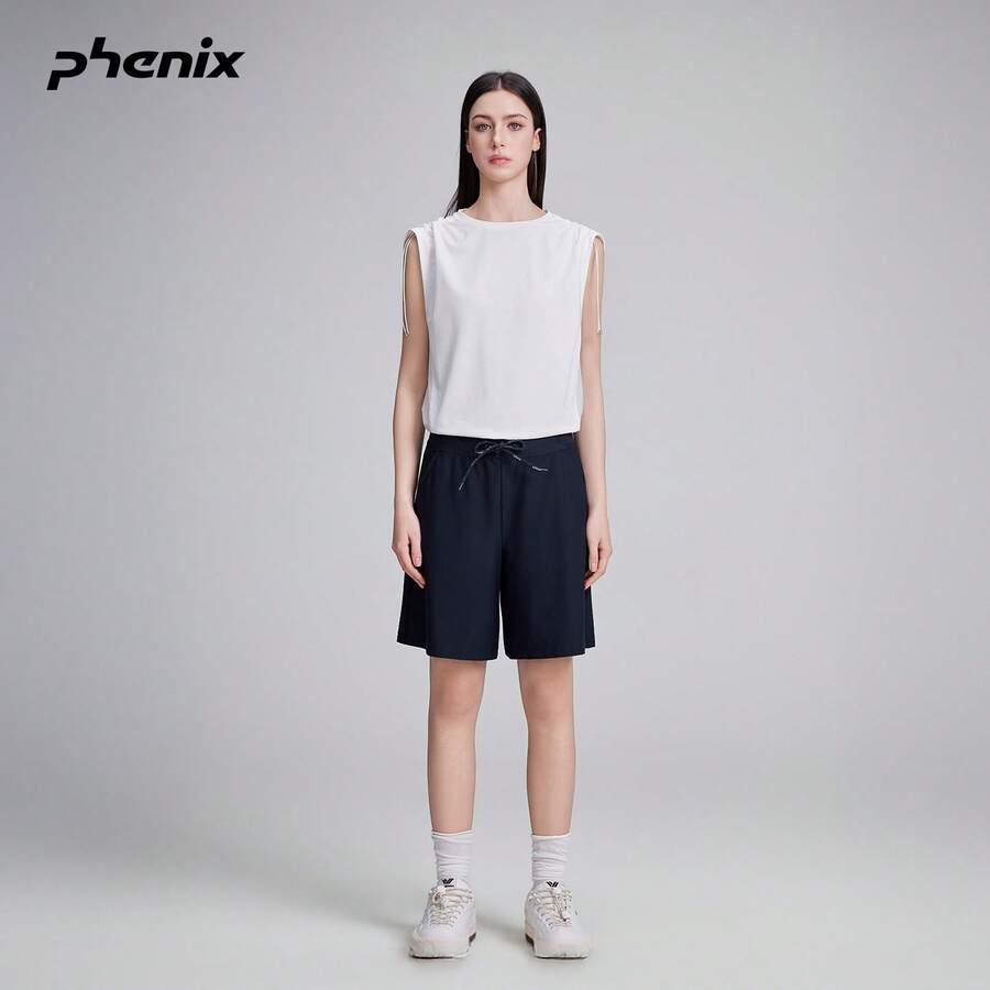 Phenix Phoenix Women's Outdoor Knitted Shorts 2026SS Spring/Summer Sports Casual Pants - Deep Sea Blue - View 1