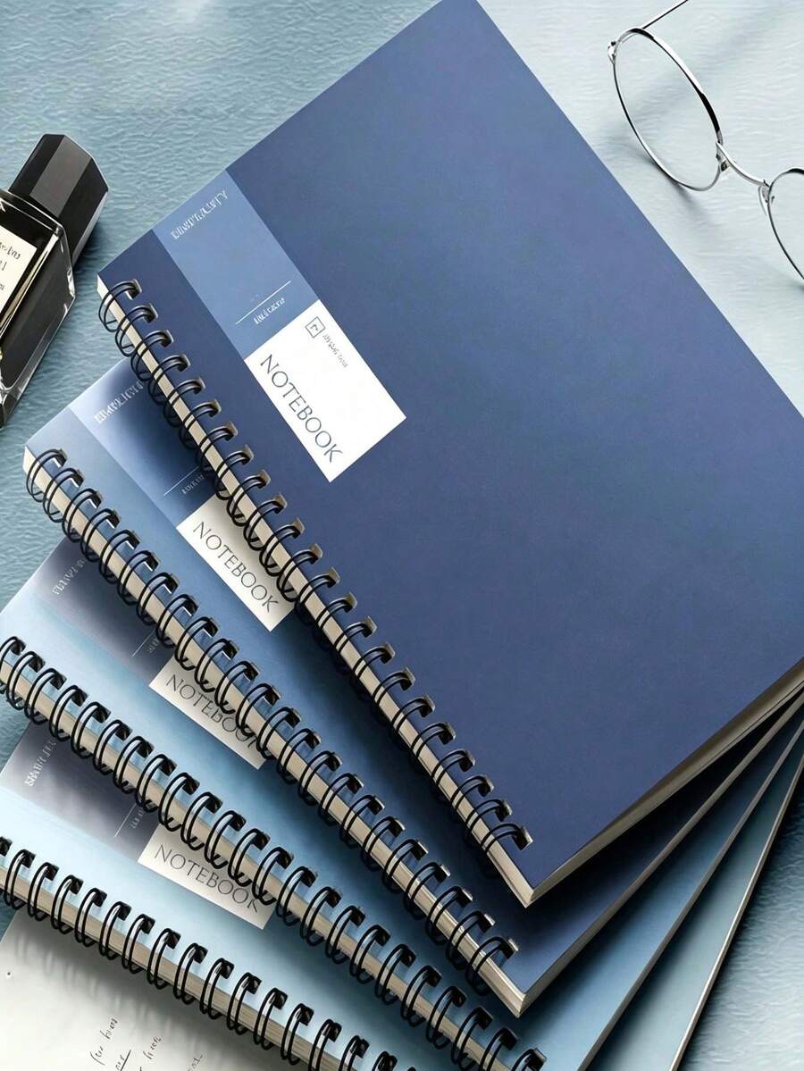 A5 Size, 40 Pages Per Book, Soft Cover Spiral Notebook - Thickened Pages, More Comfortable Writing! - Notebook - View 1