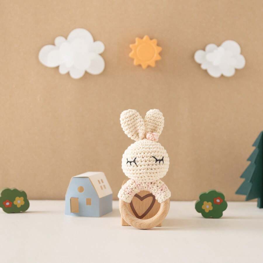 Mainan Kerincingan Rajutan Buatan Tangan, Mainan Rajutan Interaktif untuk Bayi, Lonceng Terintegrasi, Desain 3D yang Lucu, Detail yang Kaya, Menarik Perhatian Bayi, Mengembangkan Pendengaran Bayi, Hadiah untuk Acara Baby Shower, Hadiah untuk Ibu Baru, Hadiah Natal, Hadiah Paskah, Hadiah Kenang-kenangan Bayi Baru Lahir - MultiWarna - View 1