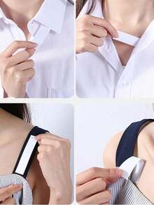 1 Roll Waterproof Clothing Fabric Tape, Breast Patch, Double-Sided Invisible Body Tape, Bra Strap Tape, Transparent Lingerie Tape, Travel Essential - One Size Fits All - View 5