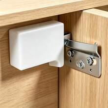Heavy-Duty Cabinet Bracket Set (4-Piece Set: Includes 4 Brackets, 12 Expansion Bolts, And 8 Screws); Wall-Mounted Support Bracket With A 100kg Load Capacity; Adjustable Design Suitable For Kitchens, Living Rooms, And Bathrooms. - Milk Color Set - View 3