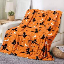 1pc Perfect Gingerbread Man Pattern Theme Flannel Blanket, High-Definition Digital Print Blanket, Throw Blanket, Nap Blanket, Sofa Blanket, Home Decor Blanket, Soft And Comfortable Blanket, Gift, Holiday Gift, Bedding, Home Decor, Bedroom Decor, Camping Travel Essential, Suitable For Friends And Family, Suitable For Christmas, Halloween, Thanksgiving - Multicolor - View 7
