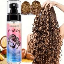 100ml Natural No-Rinse Curly Hair Styling Spray, With Moroccan Argan Oil And Coconut Oil, Refreshing Moisturizing Hair Mist, Create Shiny Curls, Long-Lasting Curl Hold - Full Size - View 10
