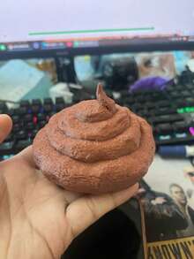 3D Printed Funny Poop Figurine, Novelty Desk Decor, Cute Gag Gift, Home & Office Ornament, Funny Display Decoration(Images Are For Reference Only. Please Refer To The Actual Product For The Color.) - Brown - View 1