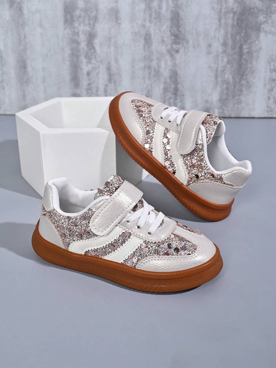 Children's Fashion New Casual Style Skate Shoes - Gold - View 1