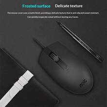 AOC MS100 Wired USB Gaming & Office Mouse, Plug‑And‑Play No Driver Needed, Ergonomic Comfort Grip, Responsive Buttons, Precise Cursor Control, Compatible With Laptop Desktop PC, For Home Office Study Daily Gaming Use - View 11