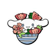 SANRIO 1件可愛卡通三麗鷗胸針，萬聖節與聖誕節金屬徽章，Hello Kitty胸針，柔和甜美貓咪合金包包飾品針 - 彩色 - 查看 4